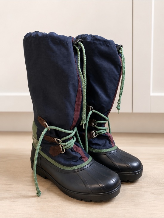 Sorel Shoes - Sorel Winter Boots Ripstop Nylon Rubber Shell Size 8 Vintage Made in Canada